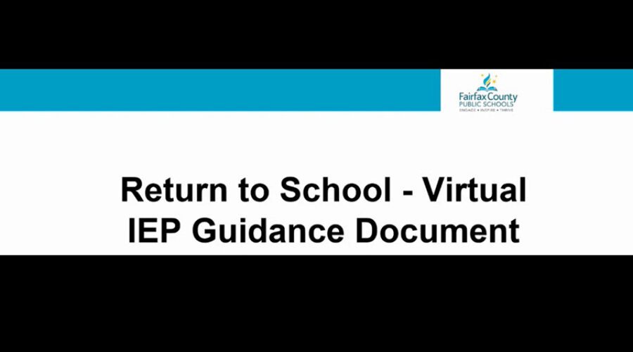 Return to School Virtual IEP Guidance Document