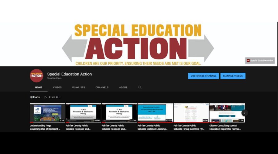 Special Education Action YouTube Channel Launched