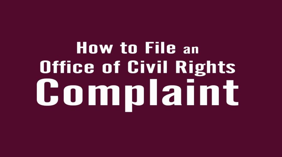 How to File an Office of Civil Rights Complaint