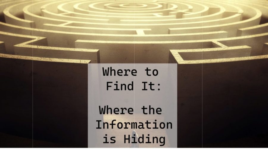 Where to Find It: Where the Information is Hiding